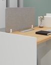 Feta Series- Single side one person workstation with Pedestal having 2 drawers and 1 filing cabinet