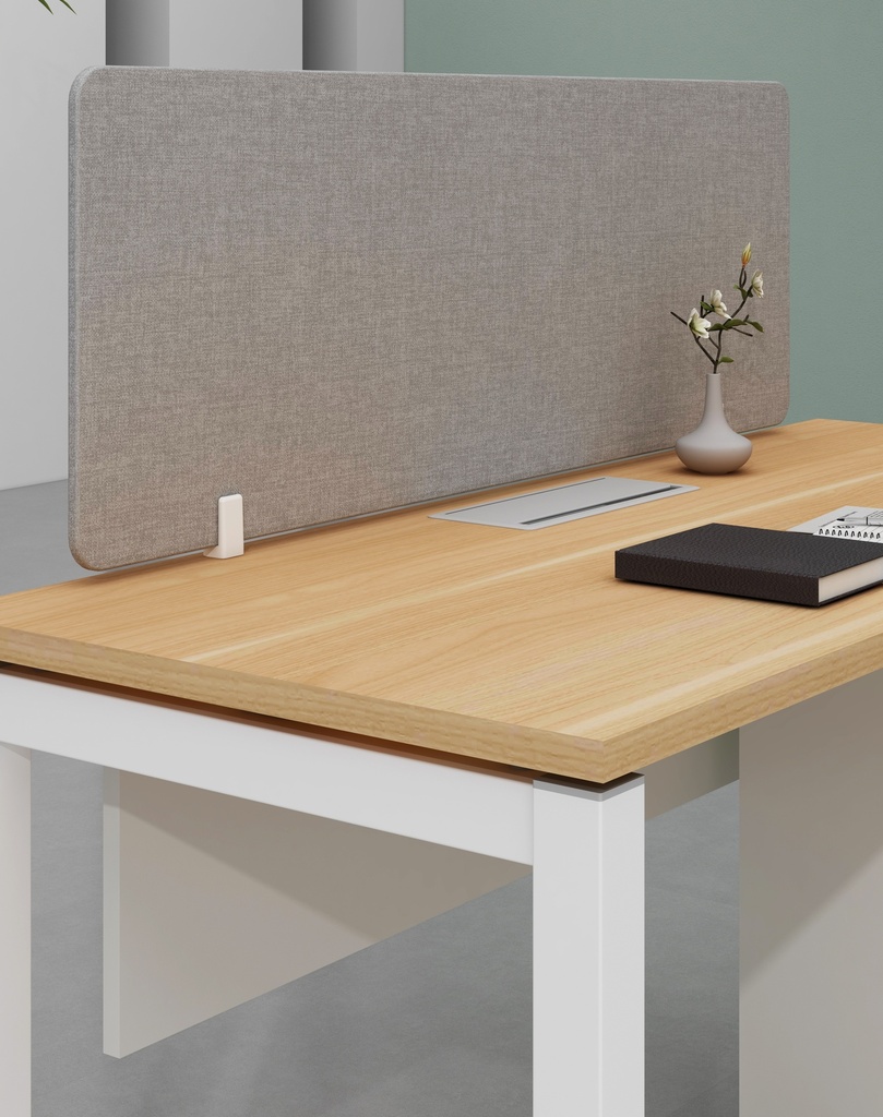 Base Series- Single side one person workstation (Straight leg)  with 3-Drawer Fixed Pedestal