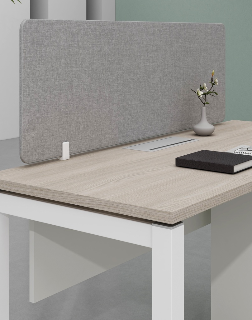 Base Series- Single side one person workstation (Straight leg)  with 3-Drawer Fixed Pedestal