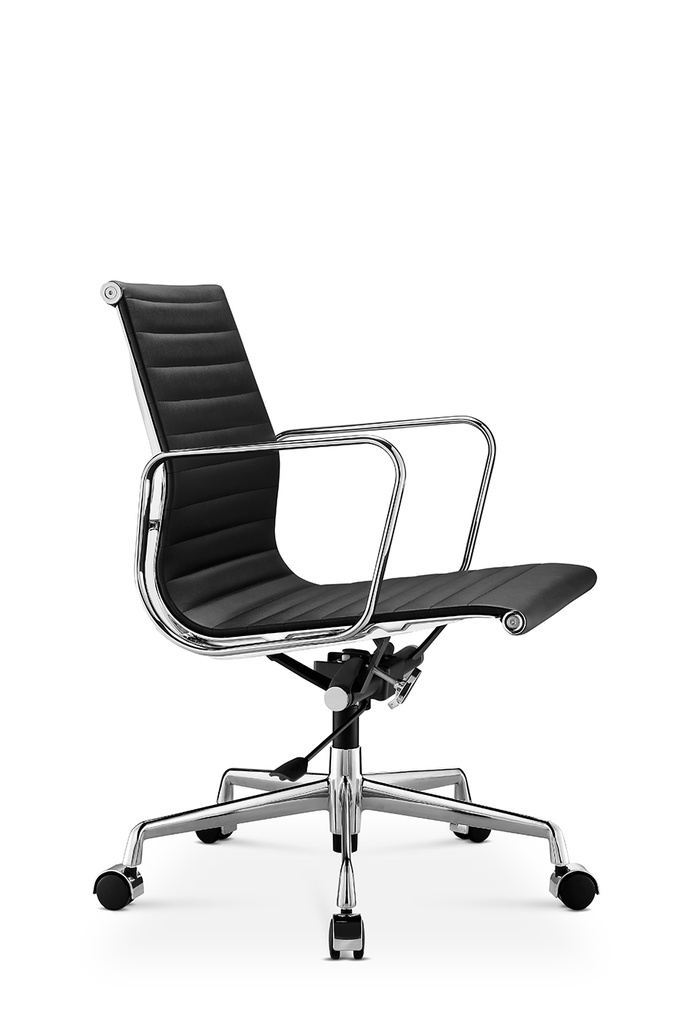 EAMES PU Leather Mid Back Chair 