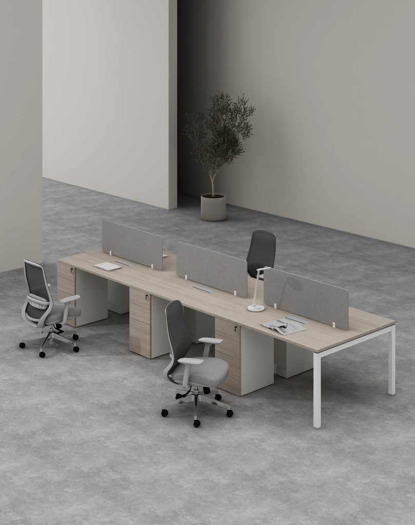 Base Series - Double Side WS (6pax) with 3D Pedestal