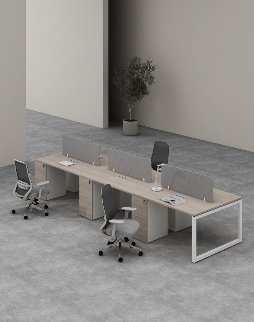 Base Series - Double Side WS (6pax) with 3D Pedestal