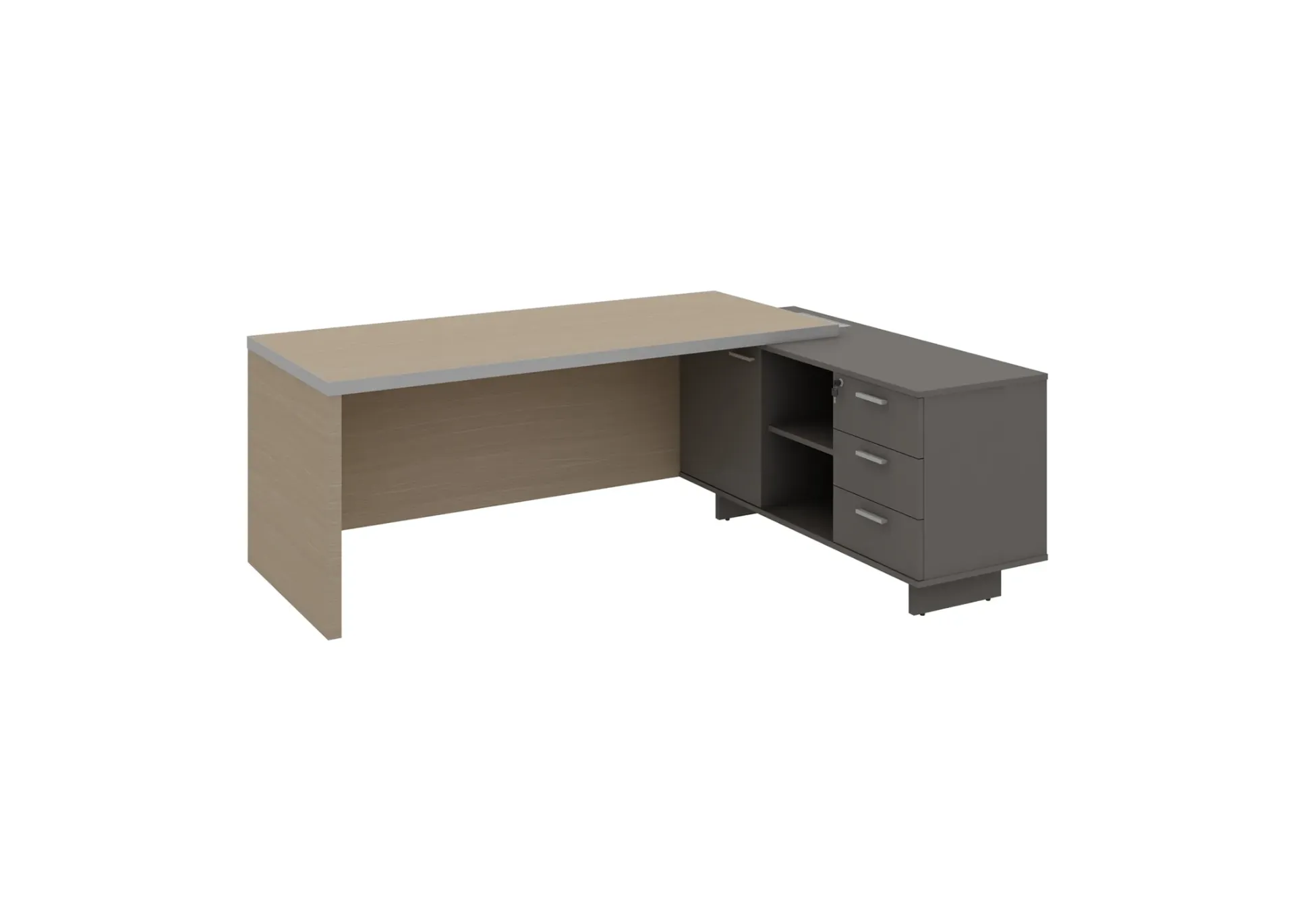 Avitar L-shaped Manager Table with Side return