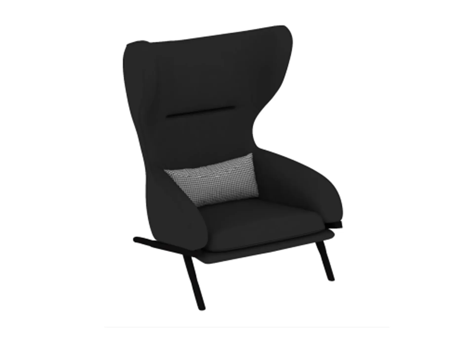 [SMS10.1] Aspect Armchair (PU-black)