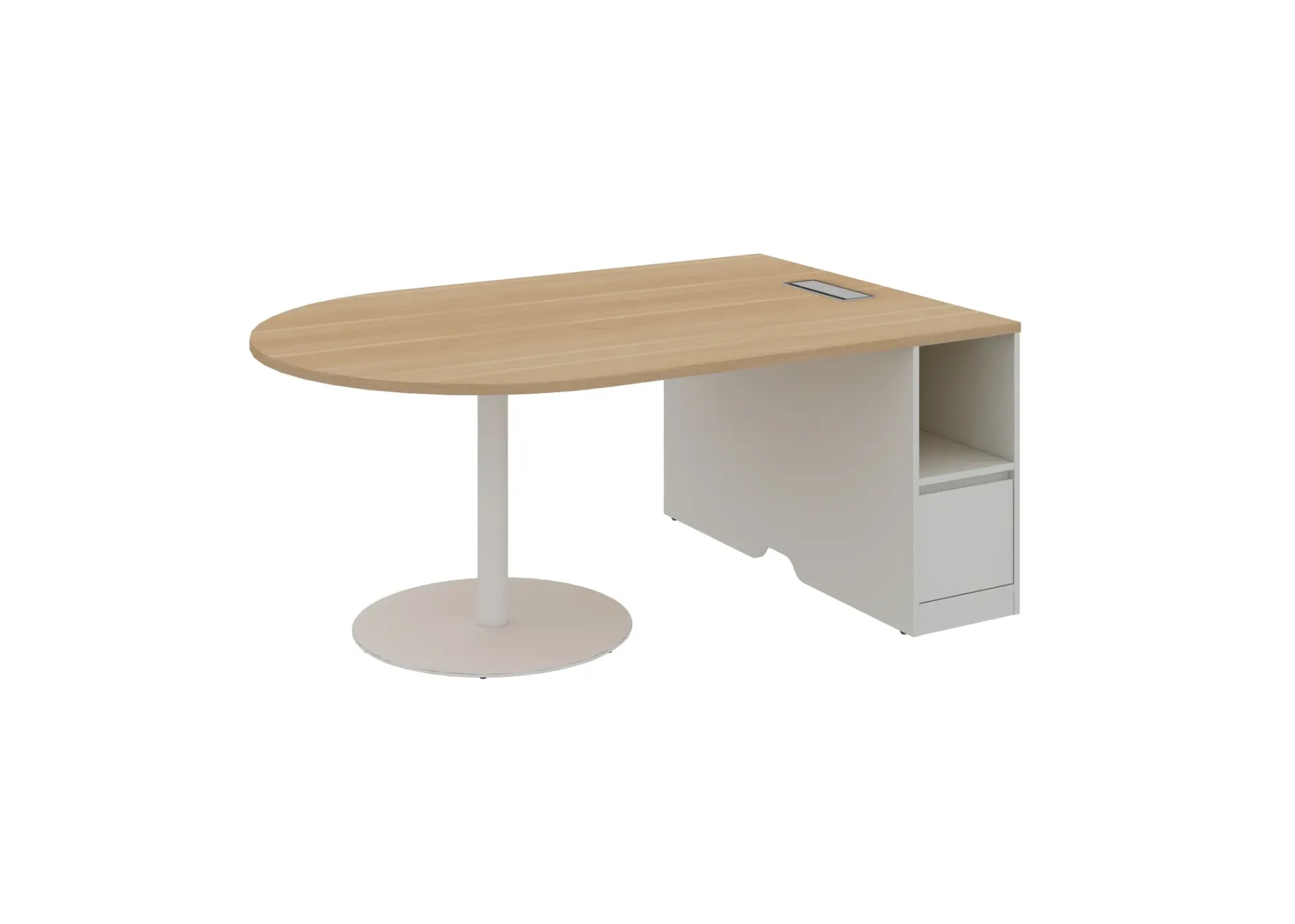 Feta half round meeting table