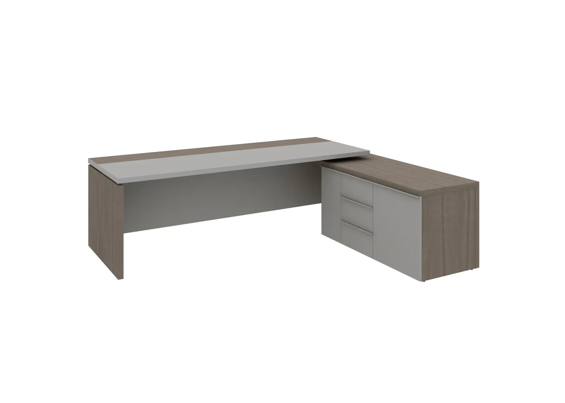 Bofei L-shaped Executive Table with Storage
