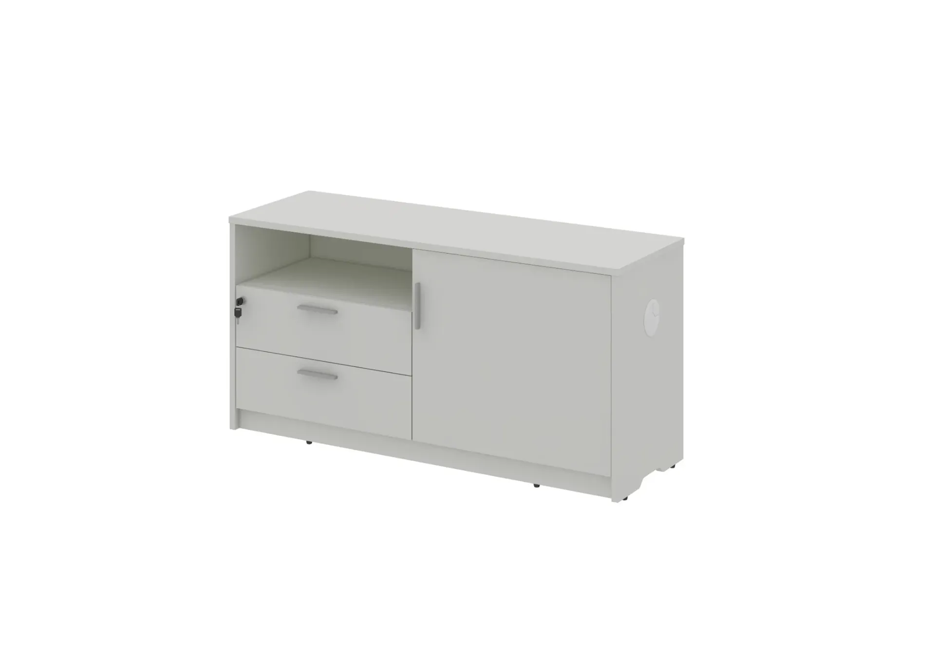 Stoa fixed side storage (MF001 Moonlight White, Left)
