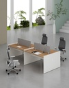 Feta Series - Double side workstation (Cluster of 4)