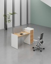 Feta Series- Single side one person workstation with Pedestal having 2 drawers and 1 filing cabinet