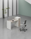 Feta Series- Single side one person workstation with Pedestal having 2 drawers and 1 filing cabinet